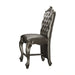 Versailles Silver PU & Antique Platinum Counter Height Chair - Levi's Discount Furniture (Vineland, NJ)