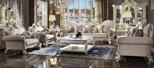Picardy Fabric & Antique Pearl Oversized Sofa - Levi's Discount Furniture (Vineland, NJ)