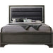 Acme Furniture Carine II King Panel Bed in Gray 26257EK - Levi's Discount Furniture (Vineland, NJ)