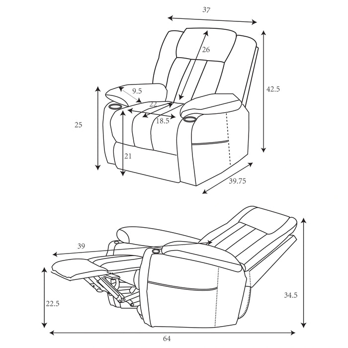 Houston Power Lift Recliner - Levi's Discount Furniture (Vineland, NJ)