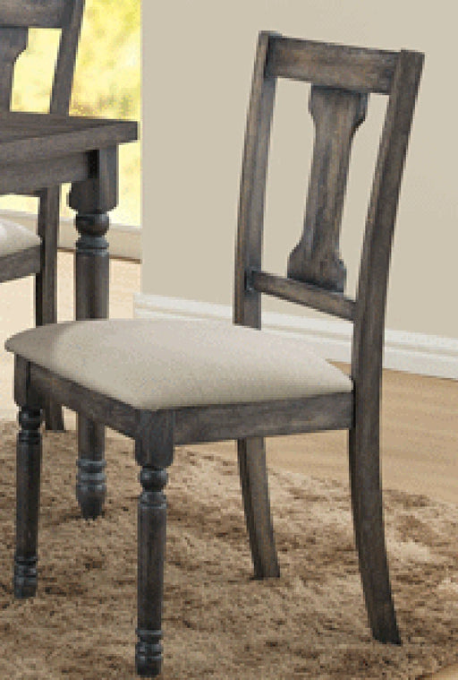 Acme Furniture Wallace Side Chair in Tan and Weathered Gray (Set of 2) 71437 - Levi's Discount Furniture (Vineland, NJ)