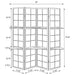 Iggy Four-Panel Room Divider - Levi's Discount Furniture (Vineland, NJ)