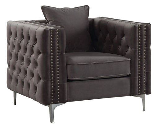 Acme Furniture Gillian II Chair in Dark Gray 53389 - Levi's Discount Furniture (Vineland, NJ)