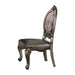 Versailles Silver PU & Antique Platinum Side Chair - Levi's Discount Furniture (Vineland, NJ)