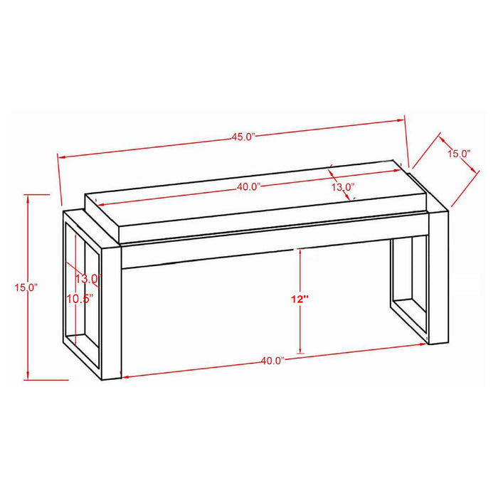 Aiden Accent Bench - Levi's Discount Furniture (Vineland, NJ)