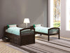 Micah Espresso Bunk Bed & Trundle (Twin/Twin) - Levi's Discount Furniture (Vineland, NJ)