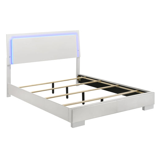 Felicity Panel Bed with LED Lighting - Levi's Discount Furniture (Vineland, NJ)