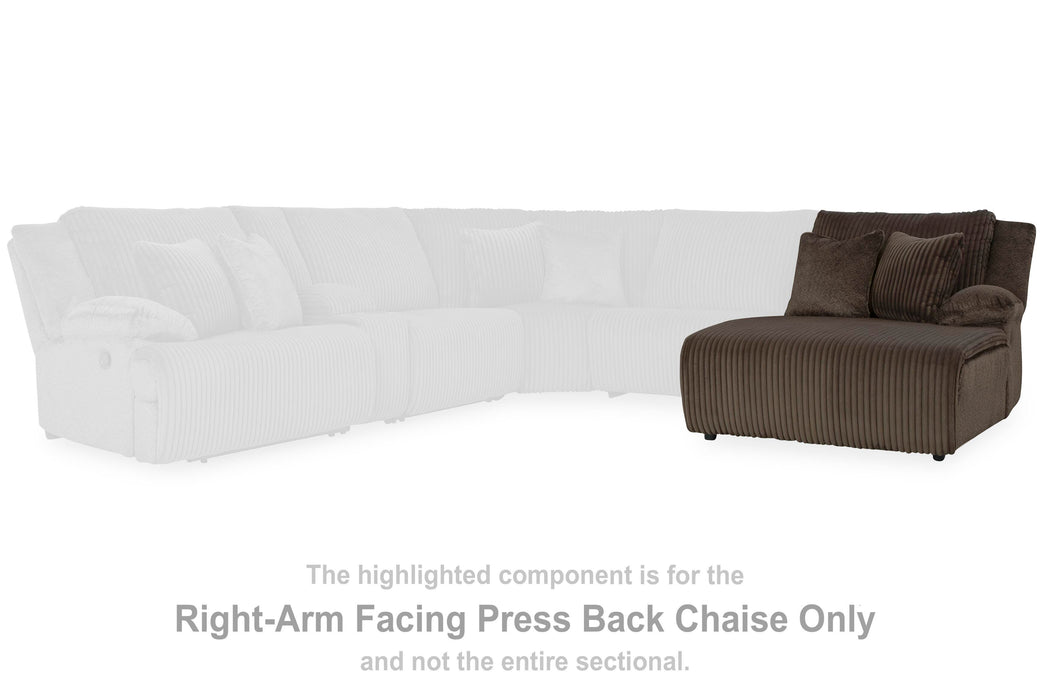 Top Tier Reclining Sectional with Chaise - Levi's Discount Furniture (Vineland, NJ)