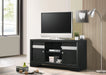 REGATA TV STAND BLACK/SILVER - Levi's Discount Furniture (Vineland, NJ)