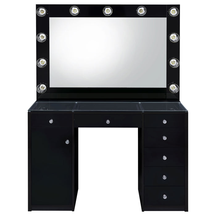 Acena Makeup Vanity Table with LED Mirror - Levi's Discount Furniture (Vineland, NJ)