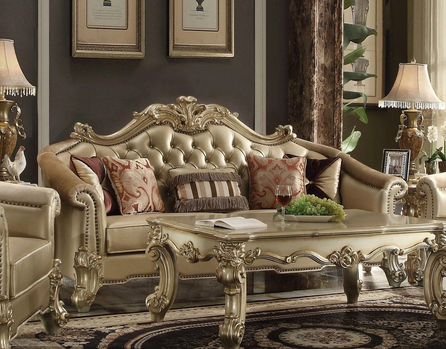 Acme Dresden Sofa in Gold Patina 53120 - Levi's Discount Furniture (Vineland, NJ)