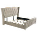 Lorient Wingback Bed with LED Lighting - Levi's Discount Furniture (Vineland, NJ)