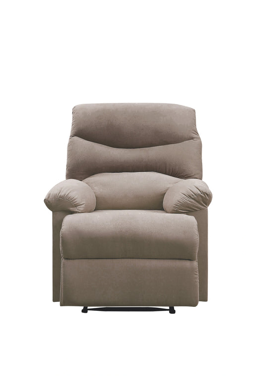Arcadia Light Brown Woven Fabric Recliner (Motion) - Levi's Discount Furniture (Vineland, NJ)