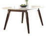 Acme Gasha Dining Table in White/Walnut 72820 - Levi's Discount Furniture (Vineland, NJ)