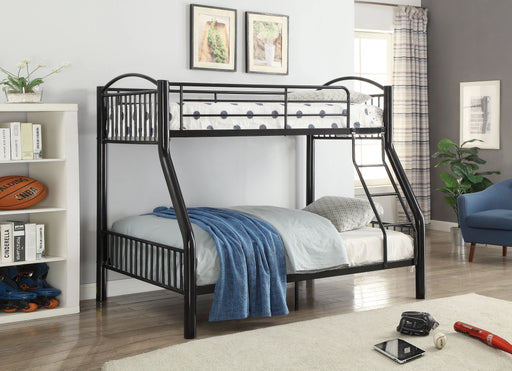 Cayelynn Black Bunk Bed (Twin/Full) - Levi's Discount Furniture (Vineland, NJ)