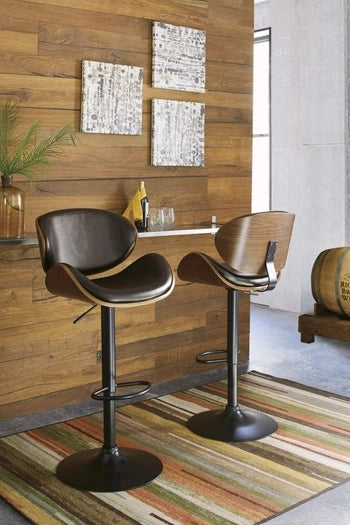 Bellatier Adjustable Height Bar Stool - Levi's Discount Furniture (Vineland, NJ)