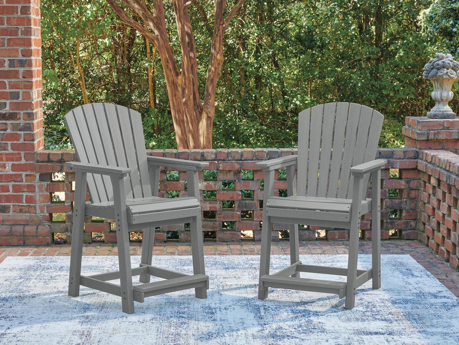 Sanctuary Beach Outdoor Counter Height Bar Stool (Set of 2) - Levi's Discount Furniture (Vineland, NJ)