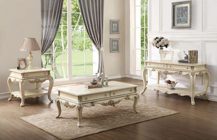Ragenardus Antique White Coffee Table - Levi's Discount Furniture (Vineland, NJ)