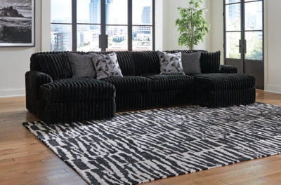 Midnight-Madness Sectional with Chaise - Levi's Discount Furniture (Vineland, NJ)