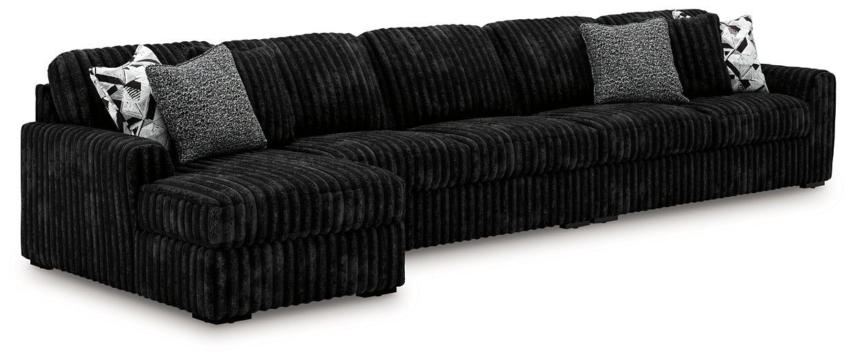 Midnight-Madness Sectional with Chaise - Levi's Discount Furniture (Vineland, NJ)