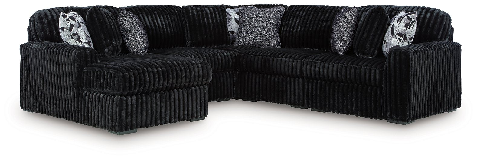 Midnight-Madness Sectional with Chaise - Levi's Discount Furniture (Vineland, NJ)