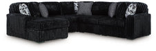 Midnight-Madness Sectional with Chaise - Levi's Discount Furniture (Vineland, NJ)