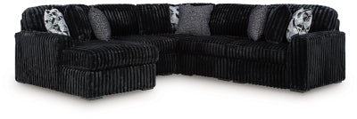 Midnight-Madness Sectional with Chaise - Levi's Discount Furniture (Vineland, NJ)