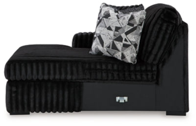 Midnight-Madness Sectional with Chaise - Levi's Discount Furniture (Vineland, NJ)