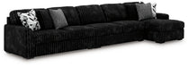 Midnight-Madness Sectional with Chaise - Levi's Discount Furniture (Vineland, NJ)