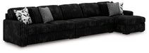Midnight-Madness Sectional with Chaise - Levi's Discount Furniture (Vineland, NJ)