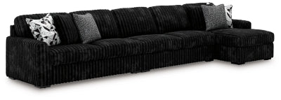 Midnight-Madness Sectional with Chaise - Levi's Discount Furniture (Vineland, NJ)