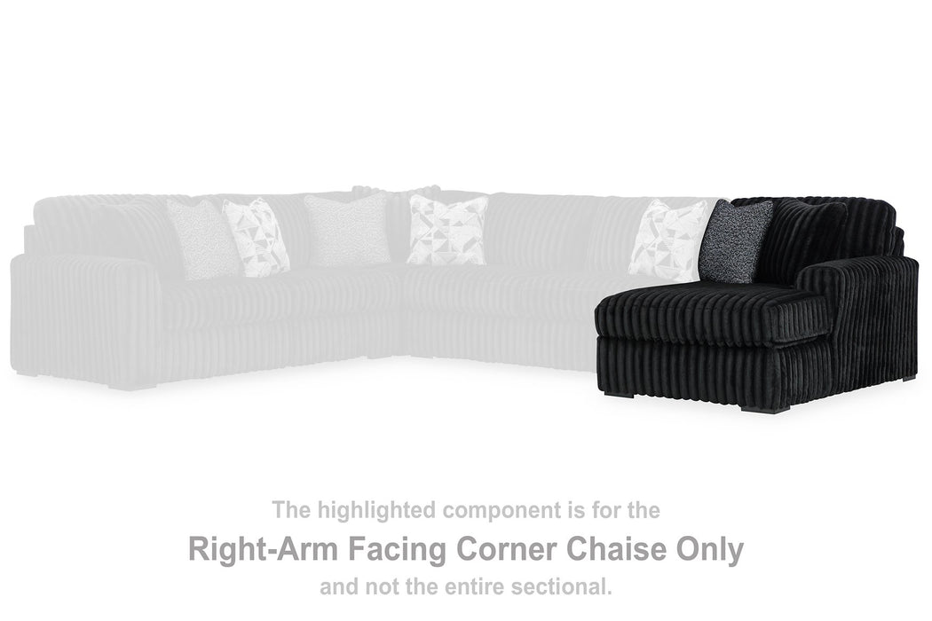 Midnight-Madness Sectional with Chaise - Levi's Discount Furniture (Vineland, NJ)