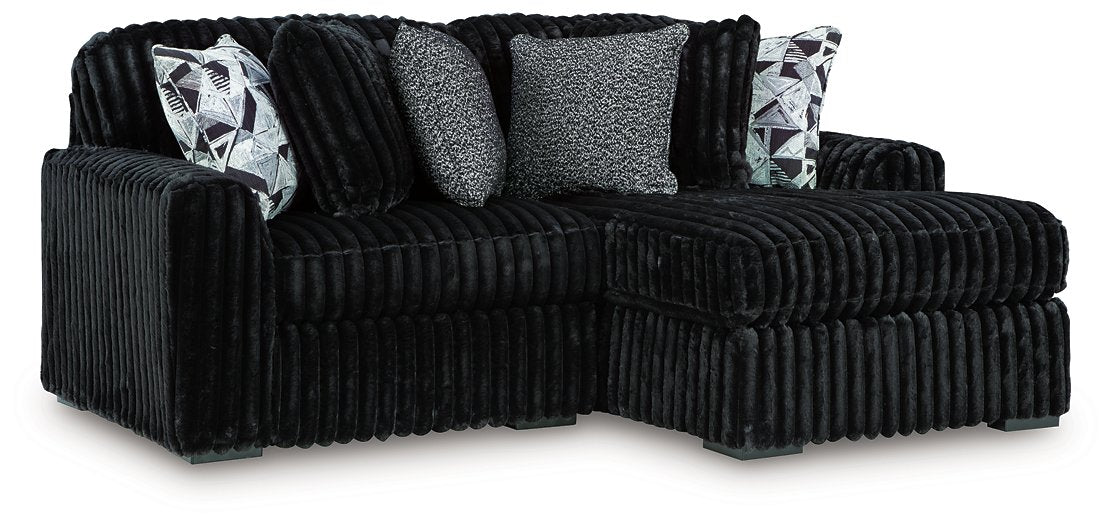 Midnight-Madness Sectional with Chaise - Levi's Discount Furniture (Vineland, NJ)