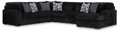 Midnight-Madness Sectional with Chaise - Levi's Discount Furniture (Vineland, NJ)