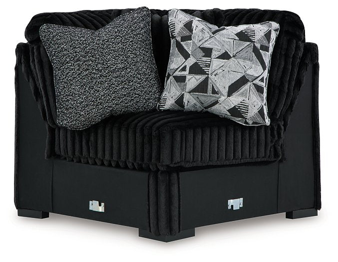 Midnight-Madness Sectional with Chaise - Levi's Discount Furniture (Vineland, NJ)