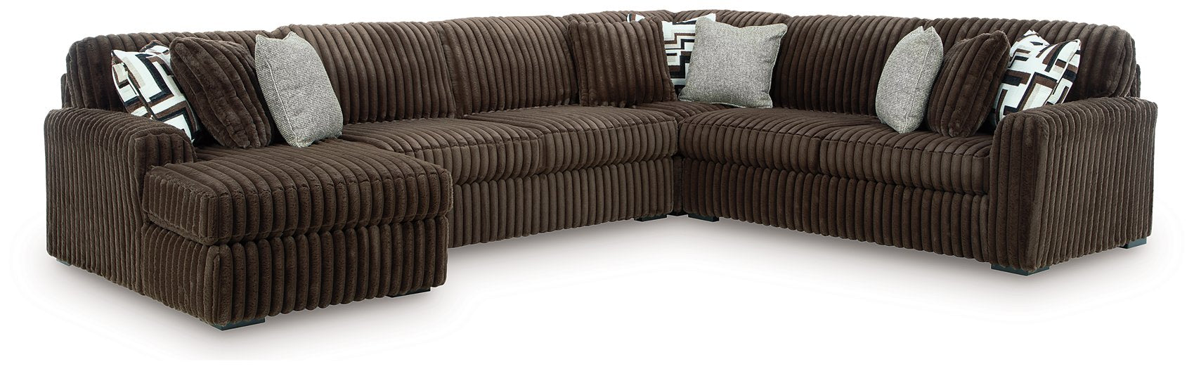 Midnight-Madness Sectional with Chaise - Levi's Discount Furniture (Vineland, NJ)