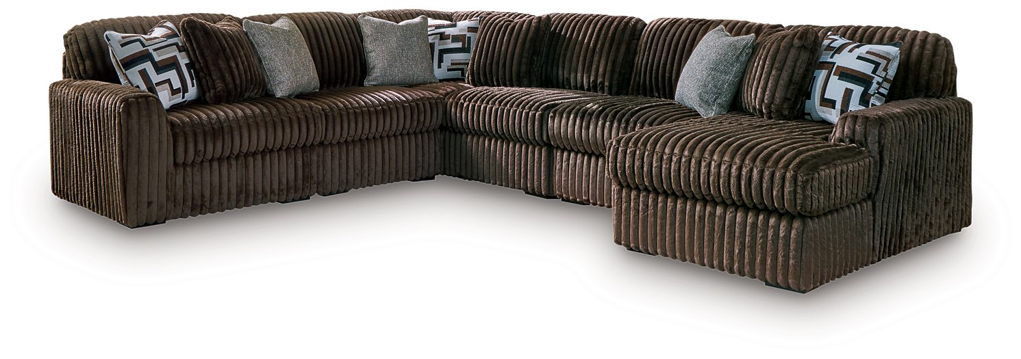 Midnight-Madness Sectional with Chaise - Levi's Discount Furniture (Vineland, NJ)