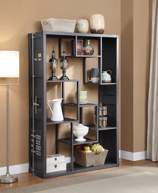 Cargo Gunmetal Shelf Rack / Book Shelf - Levi's Discount Furniture (Vineland, NJ)