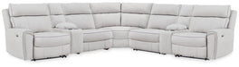 Social Pointe Reclining Sectional with Storage Consoles - Levi's Discount Furniture (Vineland, NJ)