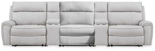 Social Pointe Reclining Sectional with Storage Consoles - Levi's Discount Furniture (Vineland, NJ)