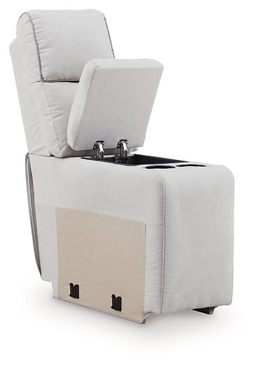 Social Pointe Reclining Sectional with Storage Consoles - Levi's Discount Furniture (Vineland, NJ)