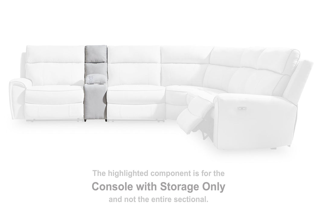 Social Pointe Reclining Sectional with Storage Consoles - Levi's Discount Furniture (Vineland, NJ)