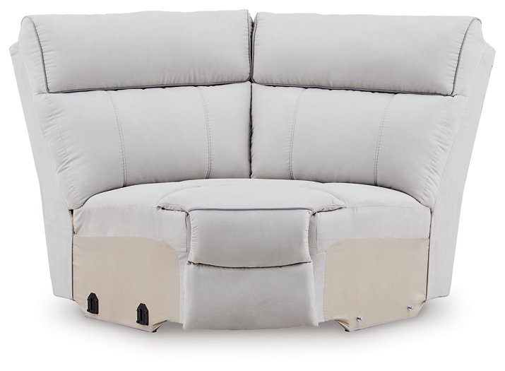 Social Pointe Reclining Sectional with Storage Consoles - Levi's Discount Furniture (Vineland, NJ)