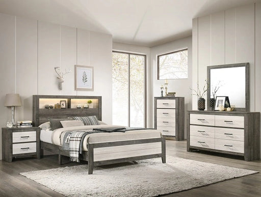 Crown Mark Furniture Rhett Queen Platform Bed in Gray image