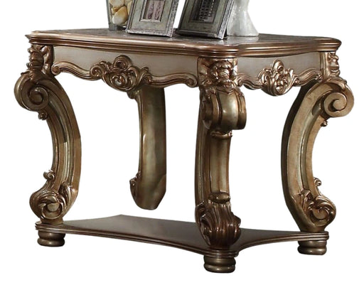 Acme Vendome End Table in Gold Patina 83121 - Levi's Discount Furniture (Vineland, NJ)
