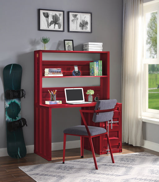 Cargo Red Desk & Hutch - Levi's Discount Furniture (Vineland, NJ)