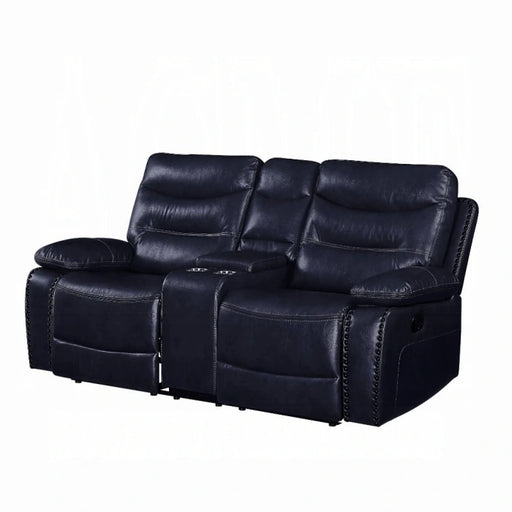 Aashi Motion Loveseat With Console - Levi's Discount Furniture (Vineland, NJ)
