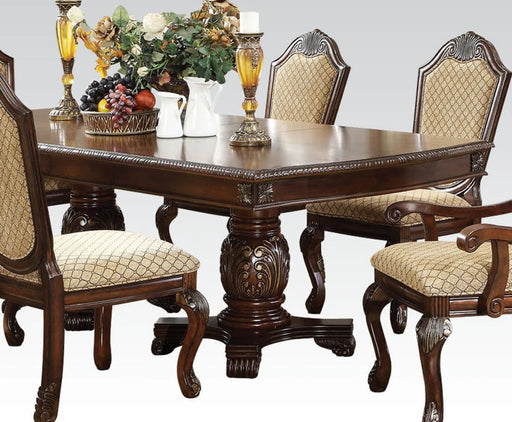 Acme Chateau de Ville Double Pedestal Dining Table in Espresso 64075 - Levi's Discount Furniture (Vineland, NJ)