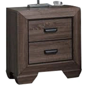 Acme Lyndon Nightstand in Weathered Gray Grain 26023 - Levi's Discount Furniture (Vineland, NJ)