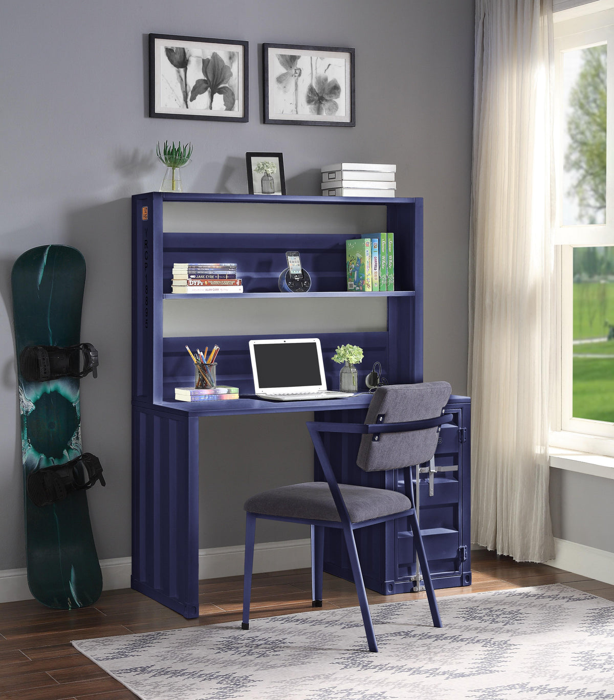 Cargo Blue Desk & Hutch Levi's Discount Furniture (Vineland, NJ)